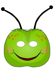 çocuklar için hazır kağıttan Karışık Çocuk Maskeleri şablonu